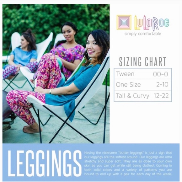 NEW Lularoe Tween Leggings - Picture 2 of 2